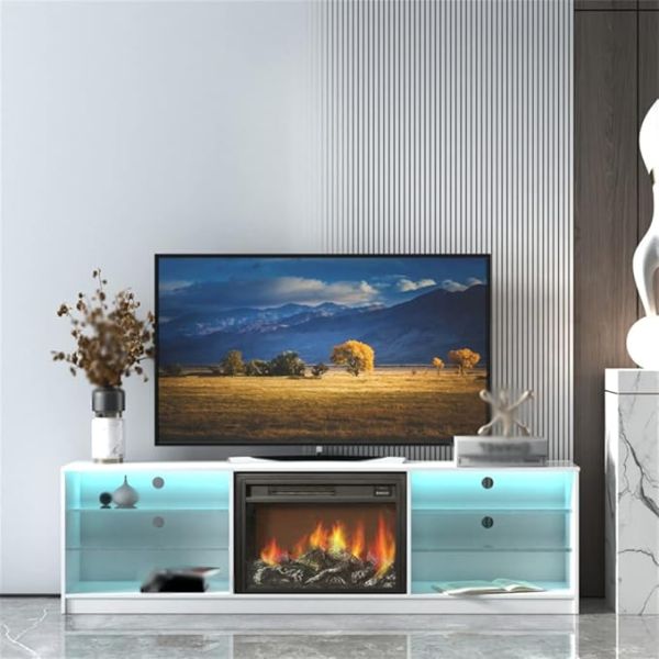 MADALIAN Medium Density fiberboard Electric Fireplace