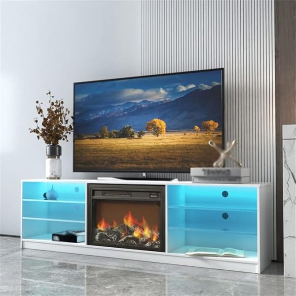 MADALIAN Medium Density fiberboard Electric Fireplace